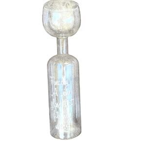 Giant Wine Glass Holds Entire Bottle Novelty Gag Party Big Mouth Opened Box Bar